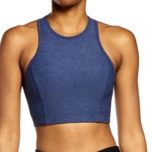 Outdoor Voices - Blue Athena Crop Top Racerback Sports Bra - EUC - Size Large